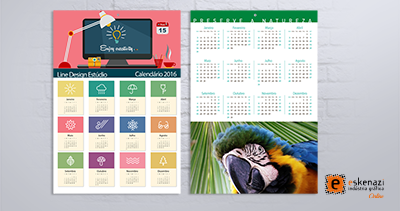 Impressão de Calendário de Parede